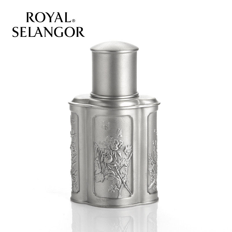 皇家雪兰莪ROYAL SELANGOR花语四季茶罐浮雕茶罐马来西手工锡制品