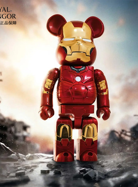 【即将上新】钢铁侠马克三世 BE@RBRICK 皇家雪兰莪 暴力熊 400%
