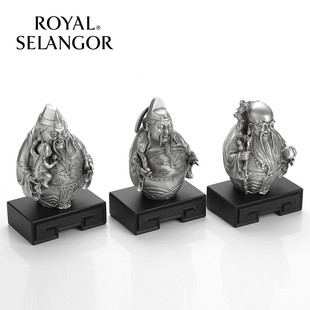 皇家雪兰莪ROYAL 佑纯手工锡制品摆件017843 SELANGOR福禄寿大