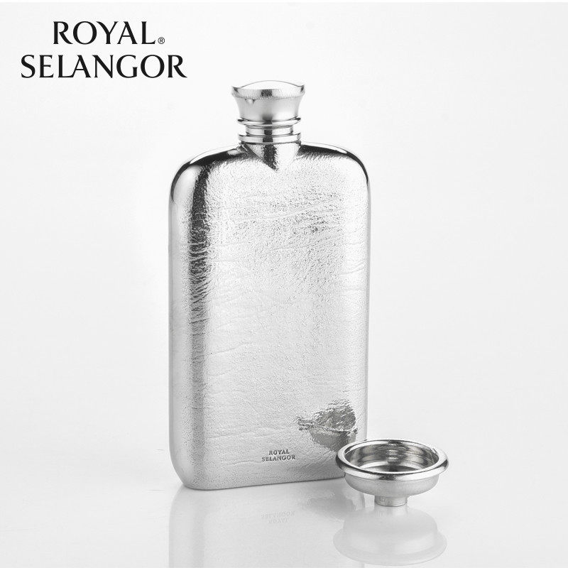 皇家雪兰莪royal selangor随身小酒壶马来西亚手工锡制品酒具酒杯