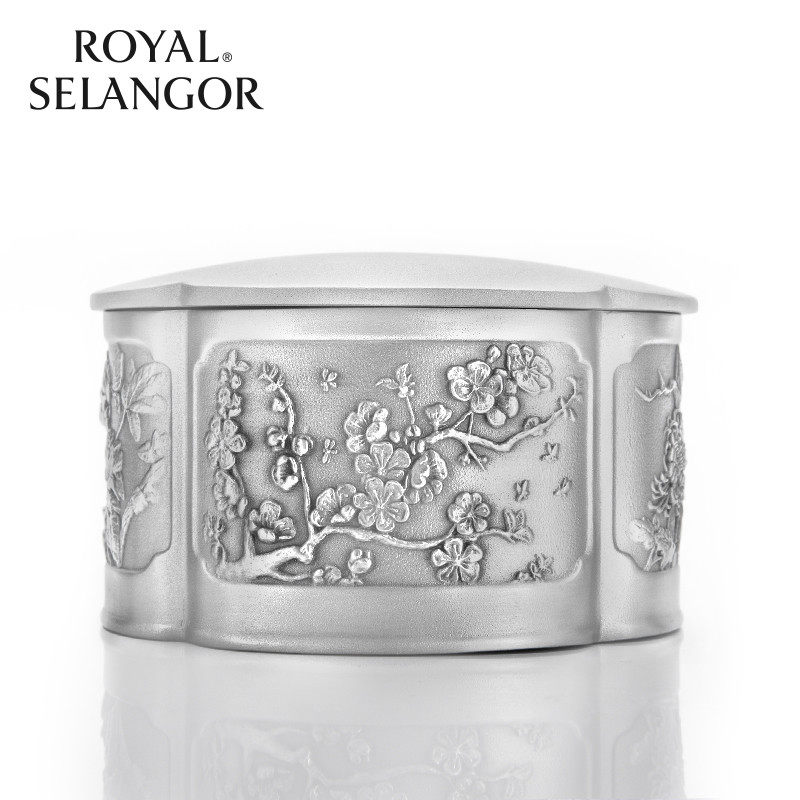 皇家雪兰莪ROYAL SELANGOR储物盒居家饰物四季马来西亚手工锡制品
