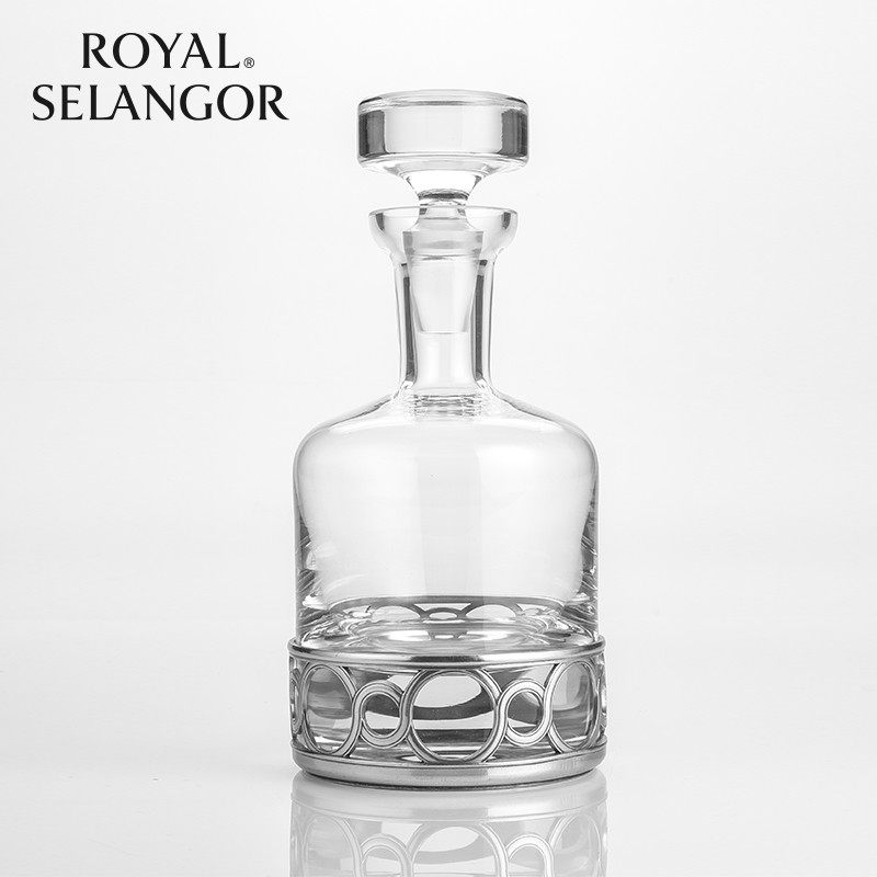 皇家雪兰莪ROYAL SELANGOR威士忌醒酒瓶城堡酒庄手工锡制014193RB