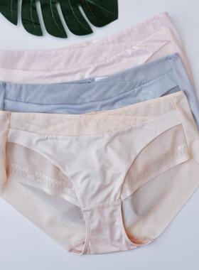 2025冬上新运动品牌黑色灰色时尚性感包臀无痕速干透气中腰女内裤