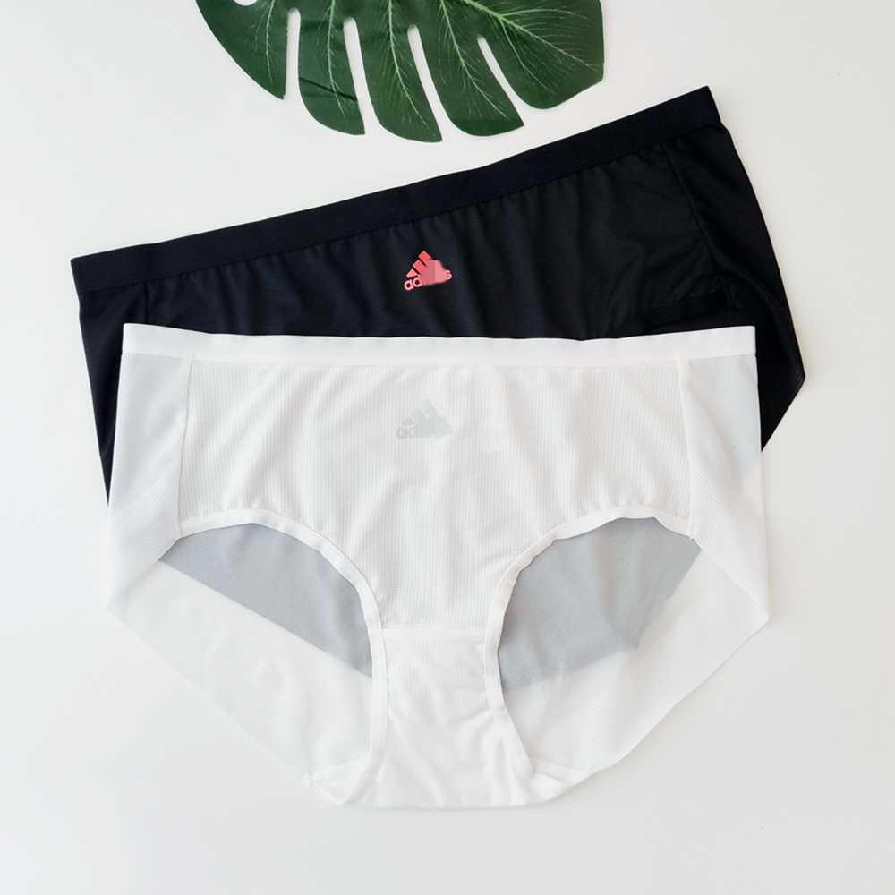 韩国运动品牌白色透气速干瑜伽跑步健身都可穿无痕中腰女三角内裤