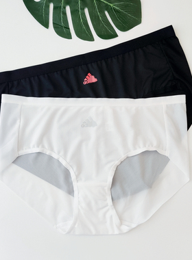 韩国运动品牌白色透气速干瑜伽跑步健身都可穿无痕中腰女三角内裤