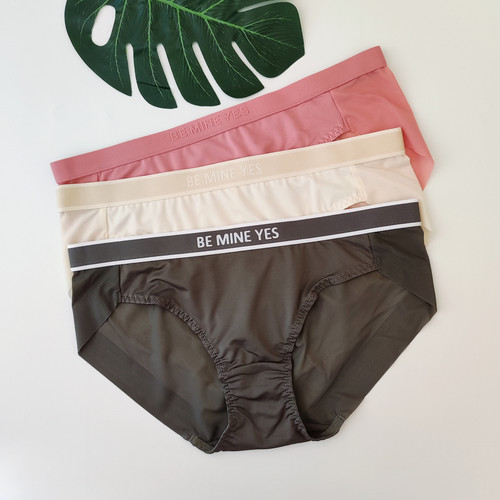 新款糖果色少女舒适无痕包臀内裤