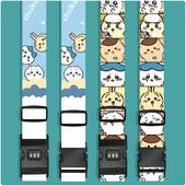 行李旅行箱捆绑带一十字打包加固防开绳密码 锁扣男女可爱吉伊卡哇