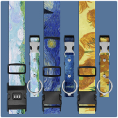 旅游便携挂钩带行李旅行箱包外置固定绑带背包水杯挂绳梵高挂钩扣