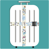 行李箱捆绑带十字拉杆箱打包带防开加固定绳卡扣玉桂大耳狗帕恰狗