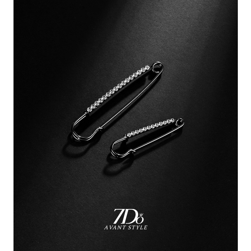 复古锆石别针裤腰收紧神器胸针