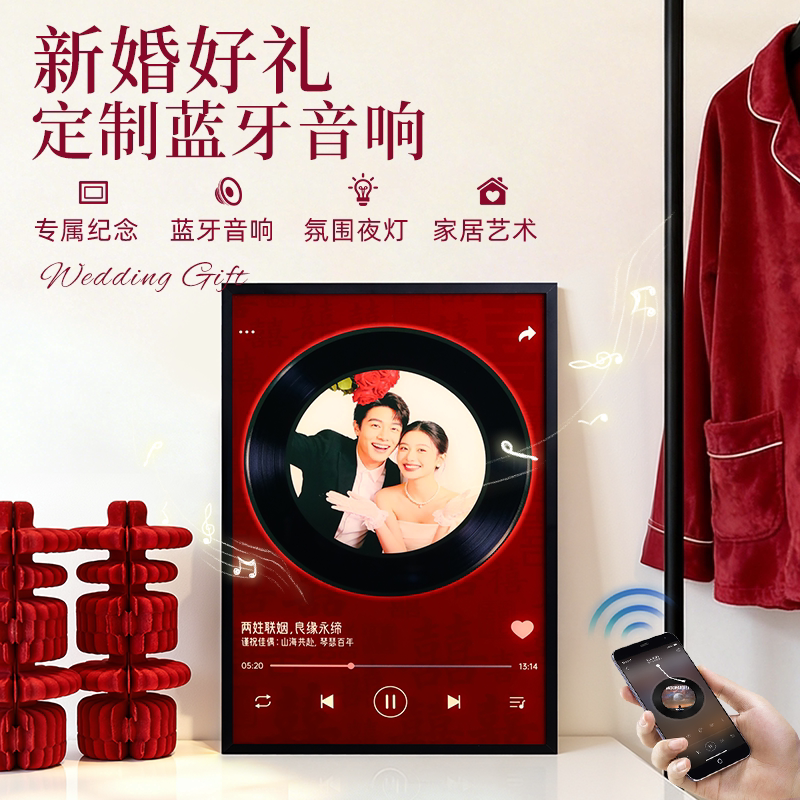定制蓝牙音响结婚有意义的新婚礼物送新人闺蜜的小众高级实用订婚