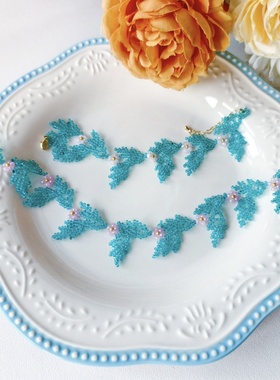 【春色七分甜】纯手工串珠ins手链春夏小米珠手链项链成品