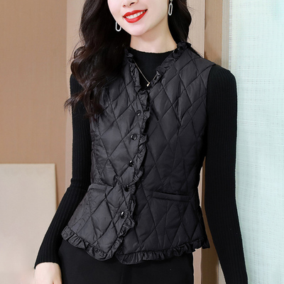 高端轻薄羽绒马甲背心夹棉马夹