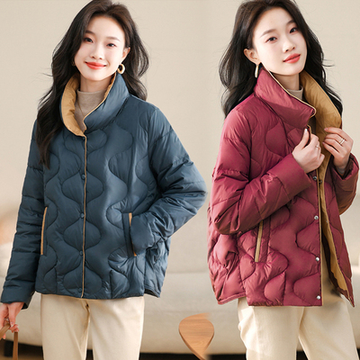 棉常规款简约宽松轻薄羽绒棉服