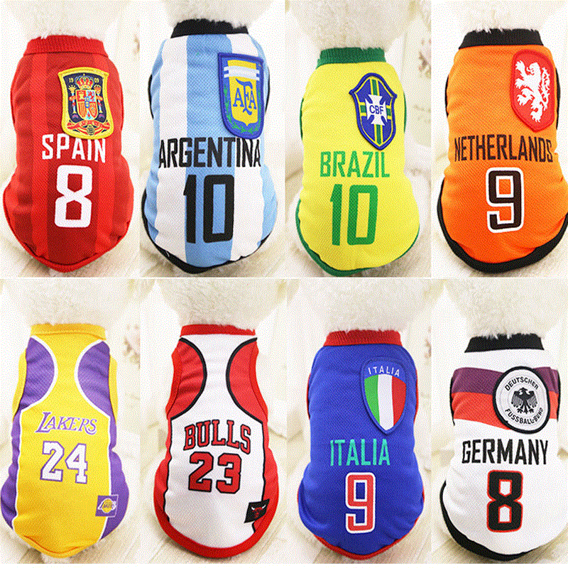 j宠物衣服大狗狗足球服背心泰迪比熊金毛拉布拉多哈士奇衣服夏季|msdalam kategori haiwan peliharaan/makanan haiwan dan bekalan, Haiwan pakaian dan aksesori, haiwan pakaian/baju hujan - dari Buy2taobao.com untuk memberikan perkhidmatan ejen Taobao profesional membeli