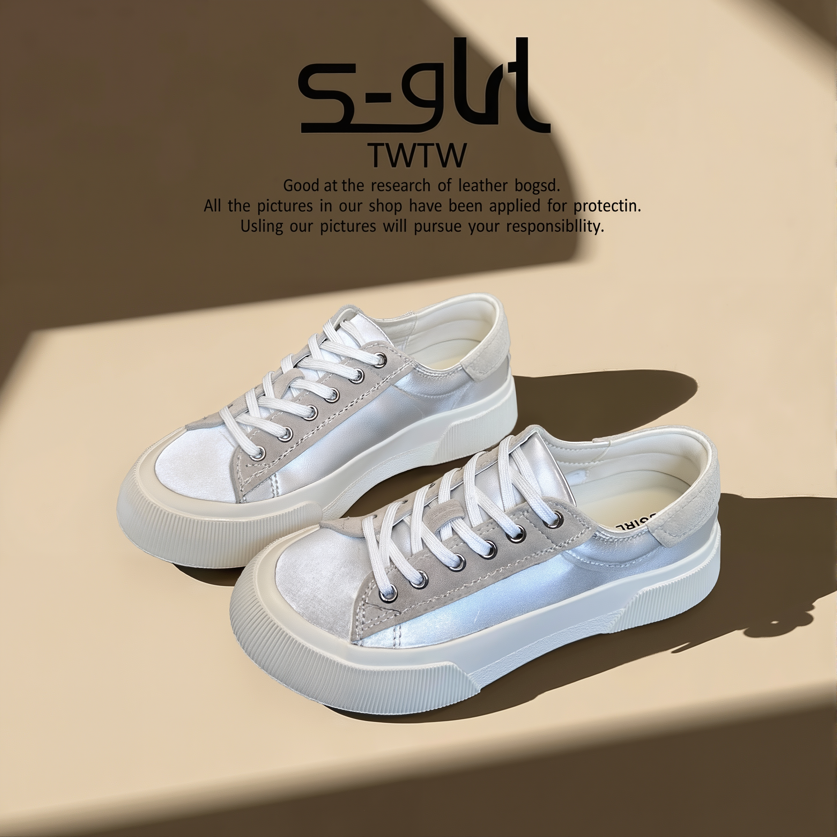 SGIRL TWTW推荐2026春季新款帆布鞋女小众百搭厚底休闲板鞋小白鞋,女鞋,帆布鞋,淘宝优惠券,粉丝福利购,淘宝优惠卷