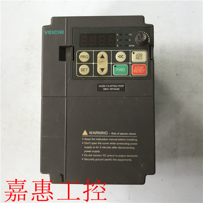 纬创拆机变频器 AC60-T3-R75G/1R5P380v N0.75/1.5KW实图拍摄|