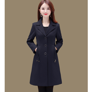 气质减龄西装 领通勤百搭外套 风衣女2026年春秋新款 今年流行中长款