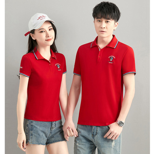 夏男女同款短袖T恤POLO衫情侣装