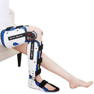 可调节膝踝关节固定支具膝盖胫骨腿部骨折支架半月板韧带损伤护具