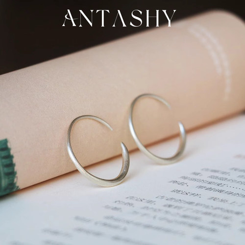 999纯银手工原创精致开口耳环