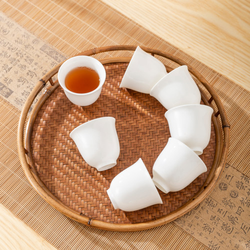 茶杯羊脂玉品茗主人香凝香家用