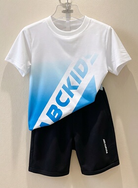 abckids童装夏季新款圆领短袖T恤速干衣骑行服时尚正品F422301001