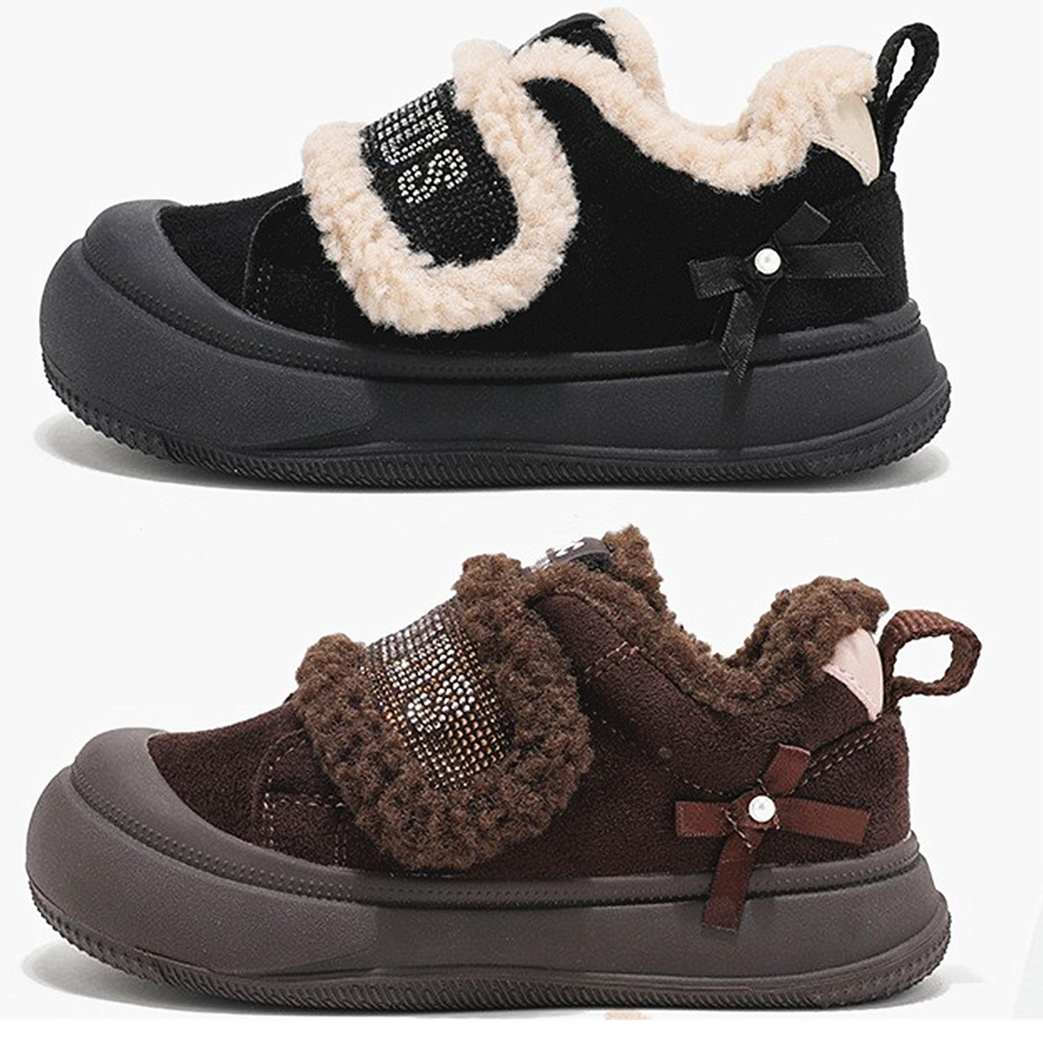 ABCkids儿童加绒勃肯鞋男女童软底棉靴2025冬季新款保暖雪地棉鞋,童鞋/婴儿鞋/亲子鞋,运动鞋,淘宝优惠券,粉丝福利购,淘宝优惠卷