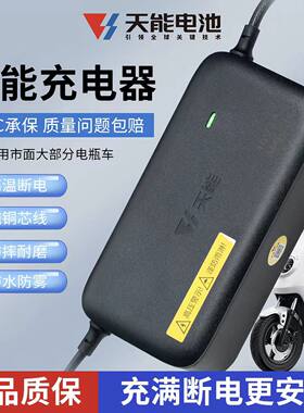 天能铅酸充电器防水自动断电
