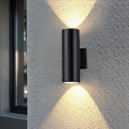 别墅店铺外墙大门柱子上下洗墙灯