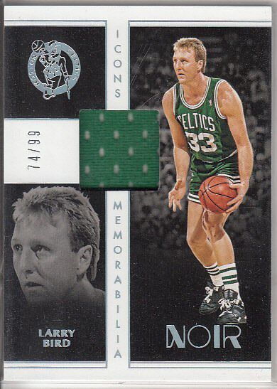 nba球星卡 panini noir 凯尔特人队 拉里 伯德 球衣卡限99