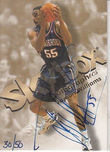 威廉姆斯 贾森 篮网队 NBA球星卡 经典 Skybox 亲笔签字卡cm限50