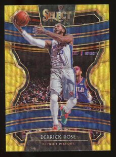 德里克 活塞队 Select NBA球星卡 罗斯 Panini 金波纹折射SSP