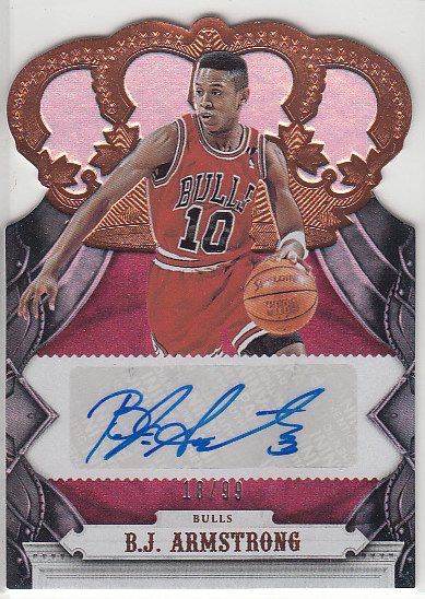 nba球星卡 panini 公牛王朝 bj阿姆斯特朗 签名 亲笔签字卡限99