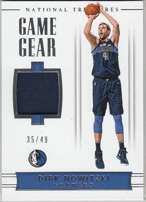 【MJ卡世界】NBA球星卡 Panini 小牛队 诺维茨基 国宝球衣卡限49