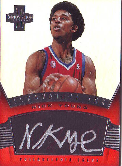 正版帕尼尼nba球星卡 panini 尼克杨 签名 亲笔签字卡 76人队