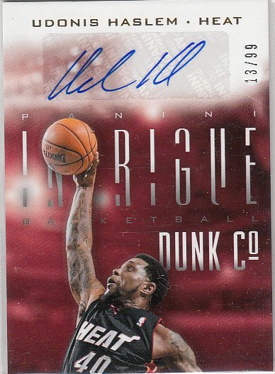 【MJ卡世界】NBA球星卡 Panini 熱火隊 哈斯勒姆 簽名 親筆簽字卡