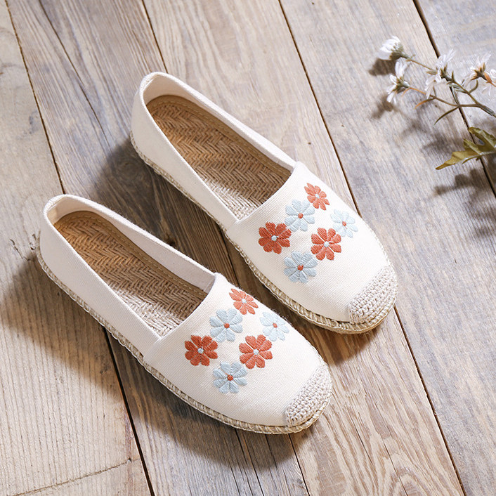 2025新款春夏季老北京布鞋女款薄款舒适亚麻透气防滑平跟渔夫鞋女,女鞋,渔夫鞋,淘宝优惠券,粉丝福利购,淘宝优惠卷