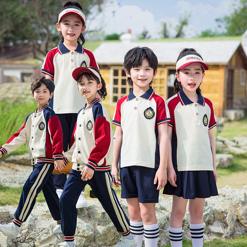 校服小学生夏季运动会班服套装幼儿园园服短袖六一儿童节表演