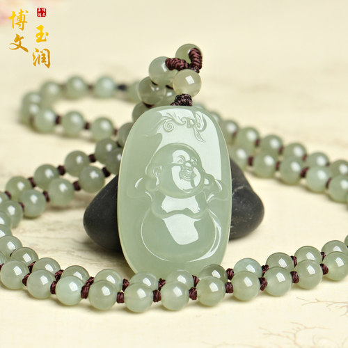 和田玉弥勒佛公玉吊坠挂件玉佩