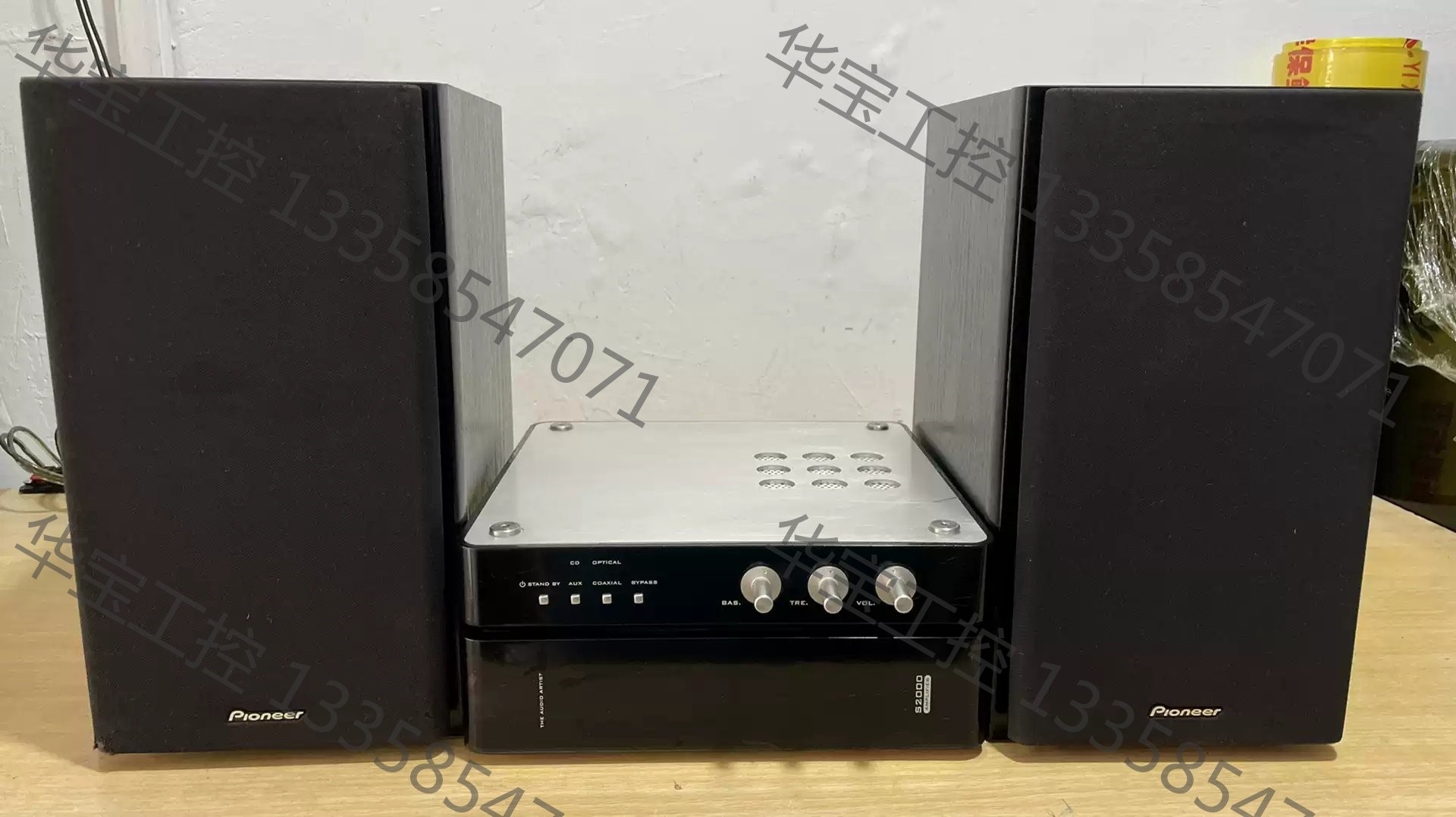 漫步者s2000功放,带光纤,同轴输入,两