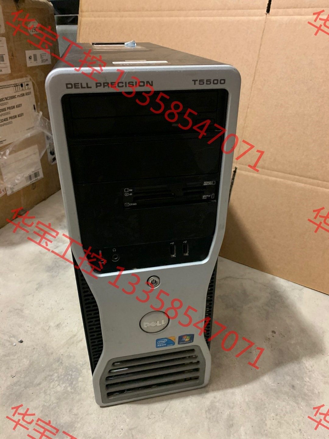 议价 戴尔t5500电脑工作站主机,双1366处理器,准系统无硬盘