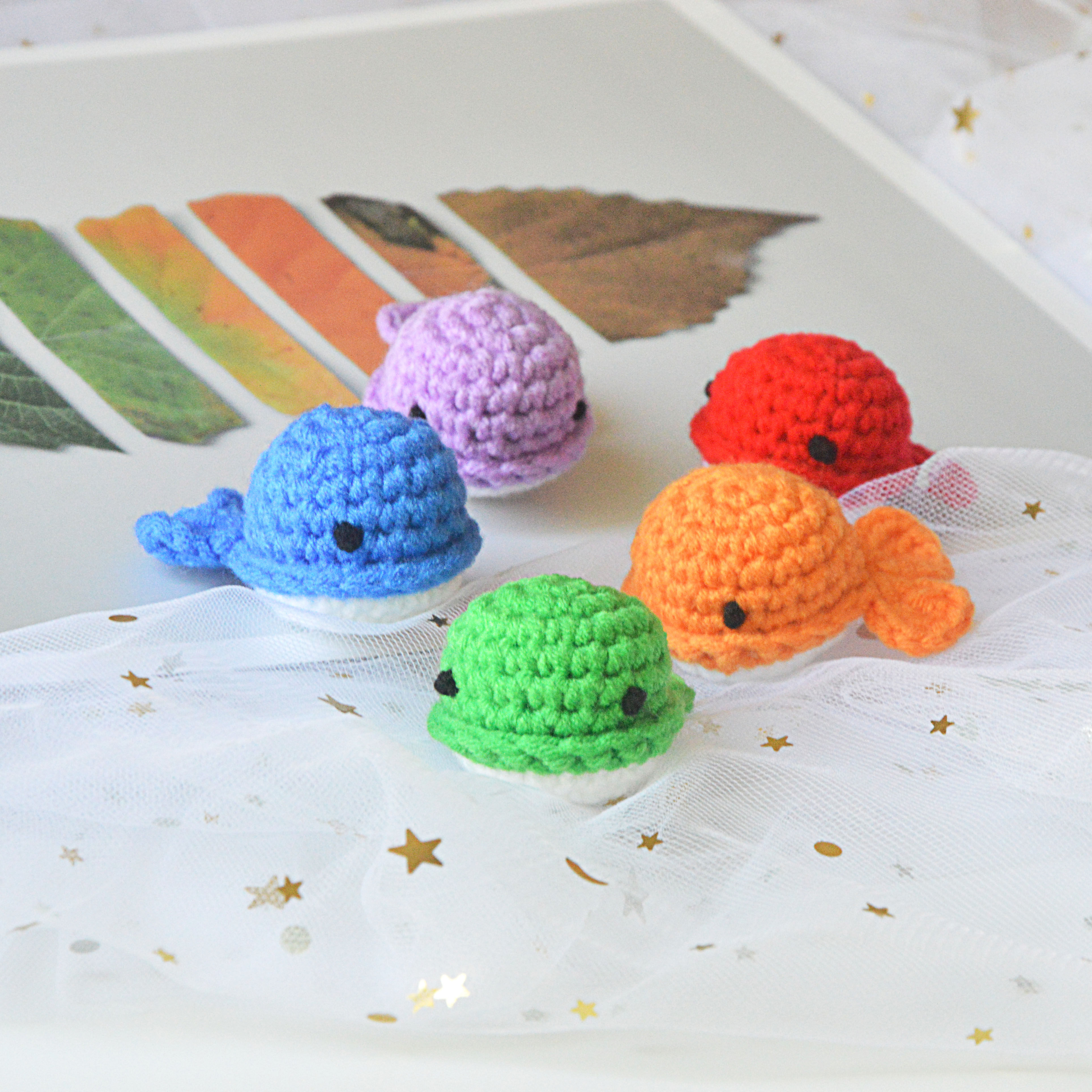 手工diy制作 牛奶棉毛线 编织玩偶小鲸鱼挂件钩针材料包新手入门