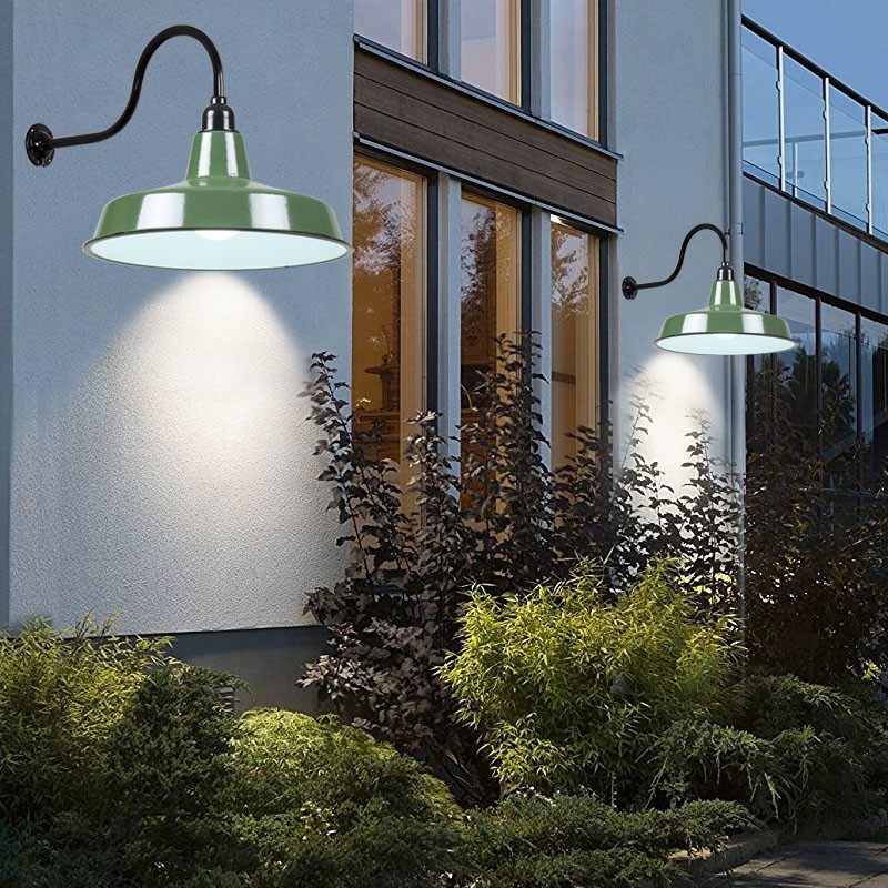 复古搪瓷壁灯工矿灯防水户外弯杆灯罩吊灯户外灯室外灯工厂照明灯,家装灯饰光源,工矿灯具,淘宝优惠券,粉丝福利购,淘宝优惠卷