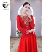 表演 新品 依曼之舞异域风情上衣长袖 珠绣印度舞服传统民族风夏季