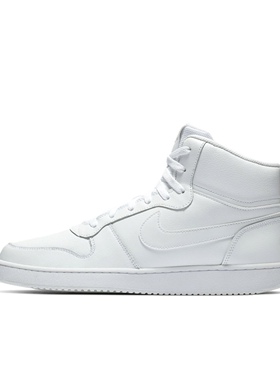 Nike耐克 Ebernon Mid 复古运动休闲耐磨高帮白板鞋AQ1773 AQ1779