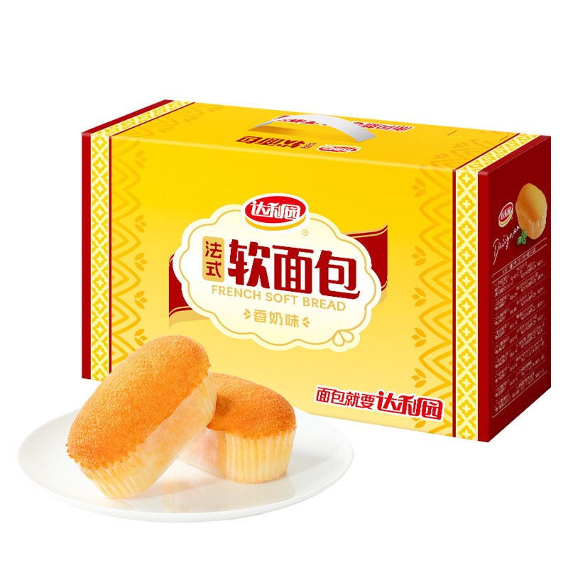 达利园法式软面包600g零食礼盒图片