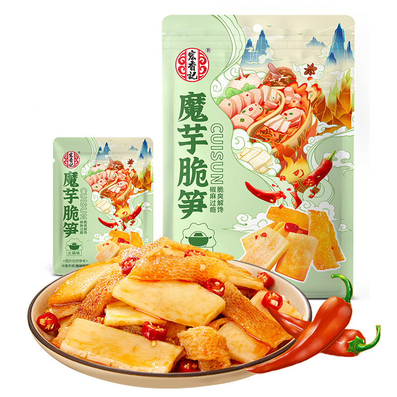 宏香记火锅味魔芋脆笋口袋小食品