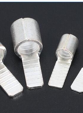 热销C45-6接线端子冷压端子DZ47铜线耳C45插针紫铜焊接铜鼻子镀银