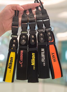相机手腕带适用索尼A7M3 A7R2 佳能m6 富士XT5尼康z7微单快拆手绳